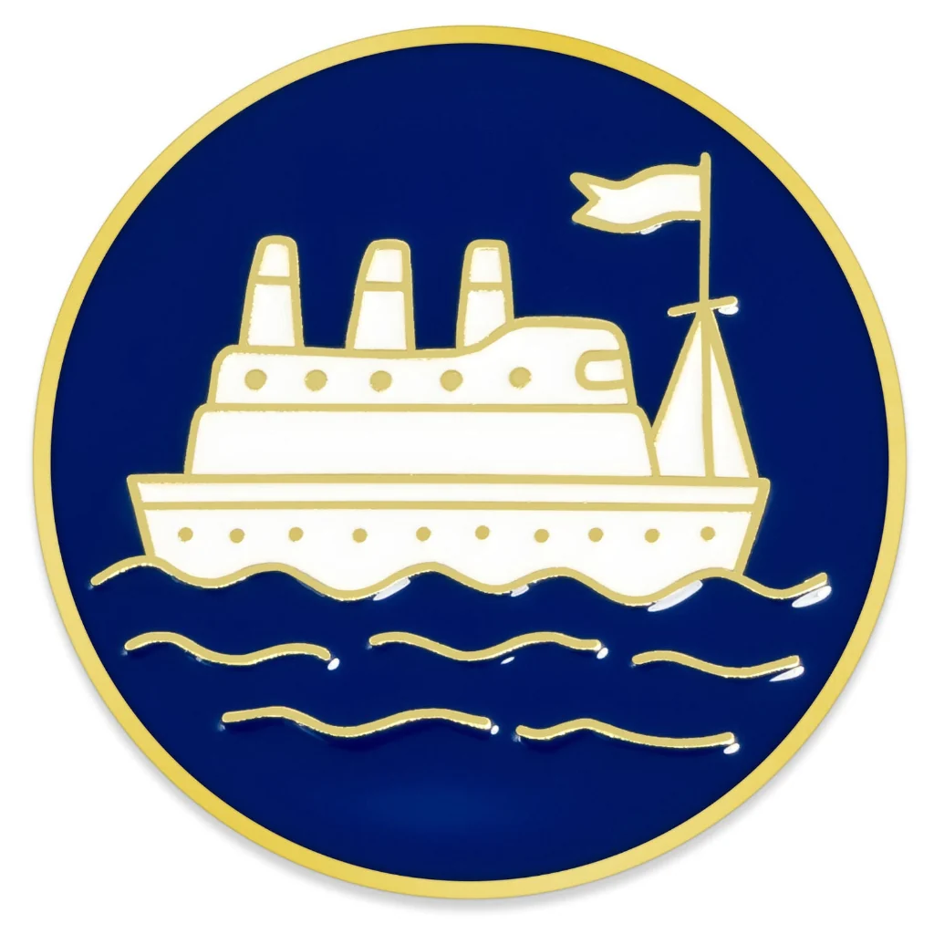 Hallmark : Love You a Ship Ton Boat Metal Pocket Token