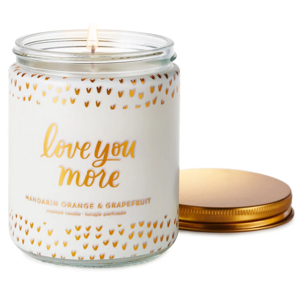 Hallmark : Love You More Scented Single-Wick Jar Candle, 7 oz. - Image 2