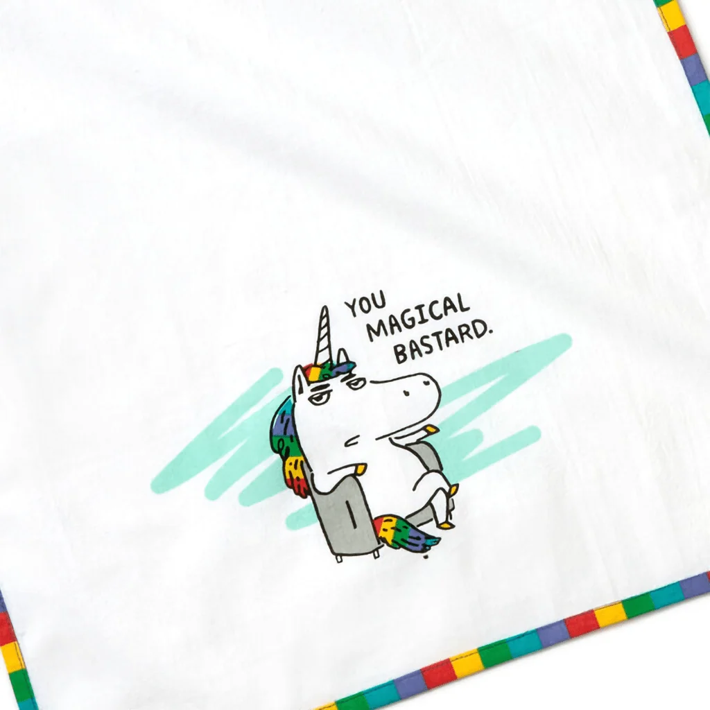 Hallmark : Magical Bastard Funny Tea Towel, 18x26 - Image 4