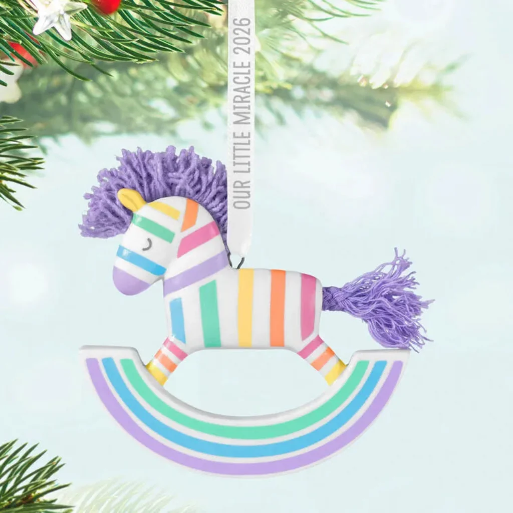Hallmark : 2026 Keepsake Our Little Miracle Porcelain and Fabric Ornament (232)