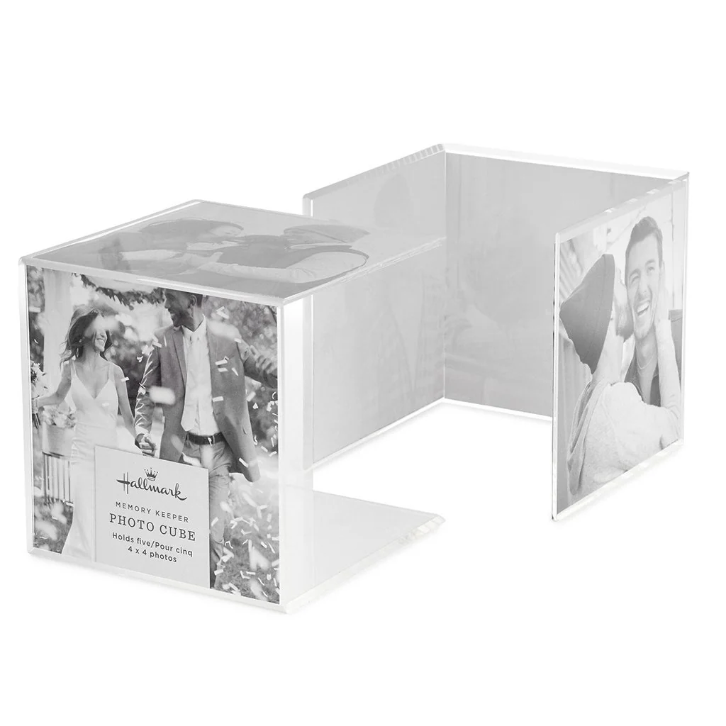 Hallmark : Photo Cube Acrylic Picture Frame, Holds 5 Photos - Image 2