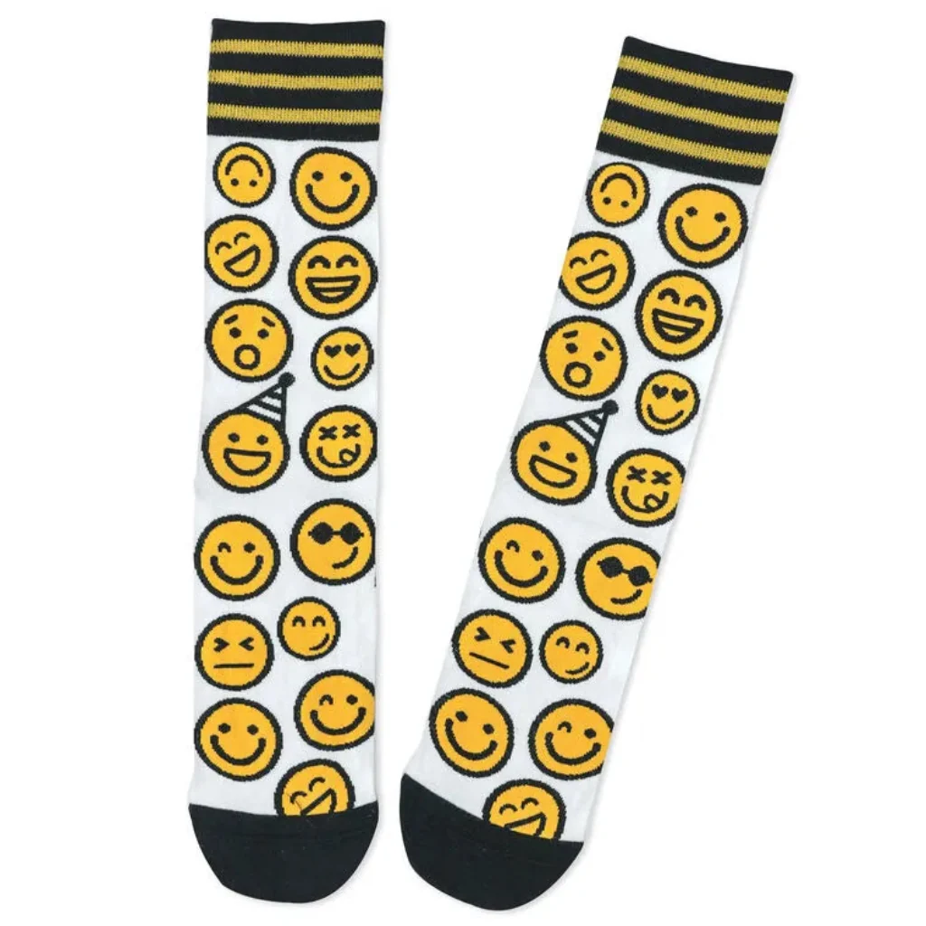 Hallmark : Smiley Faces Novelty Crew Socks - Image 3