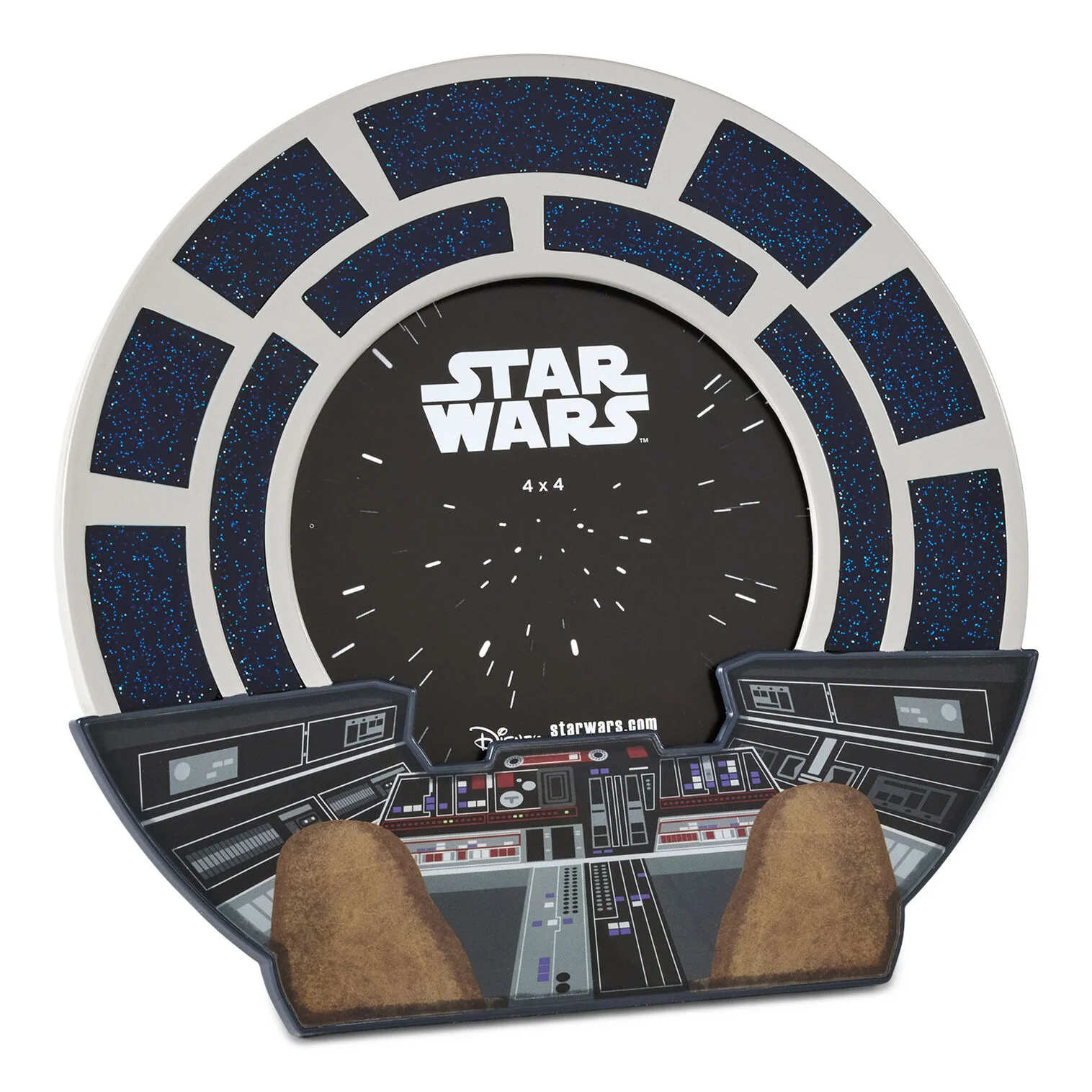 Hallmark : Star Wars™ Millennium Falcon™ Round Picture Frame, 4x4 - Image 5