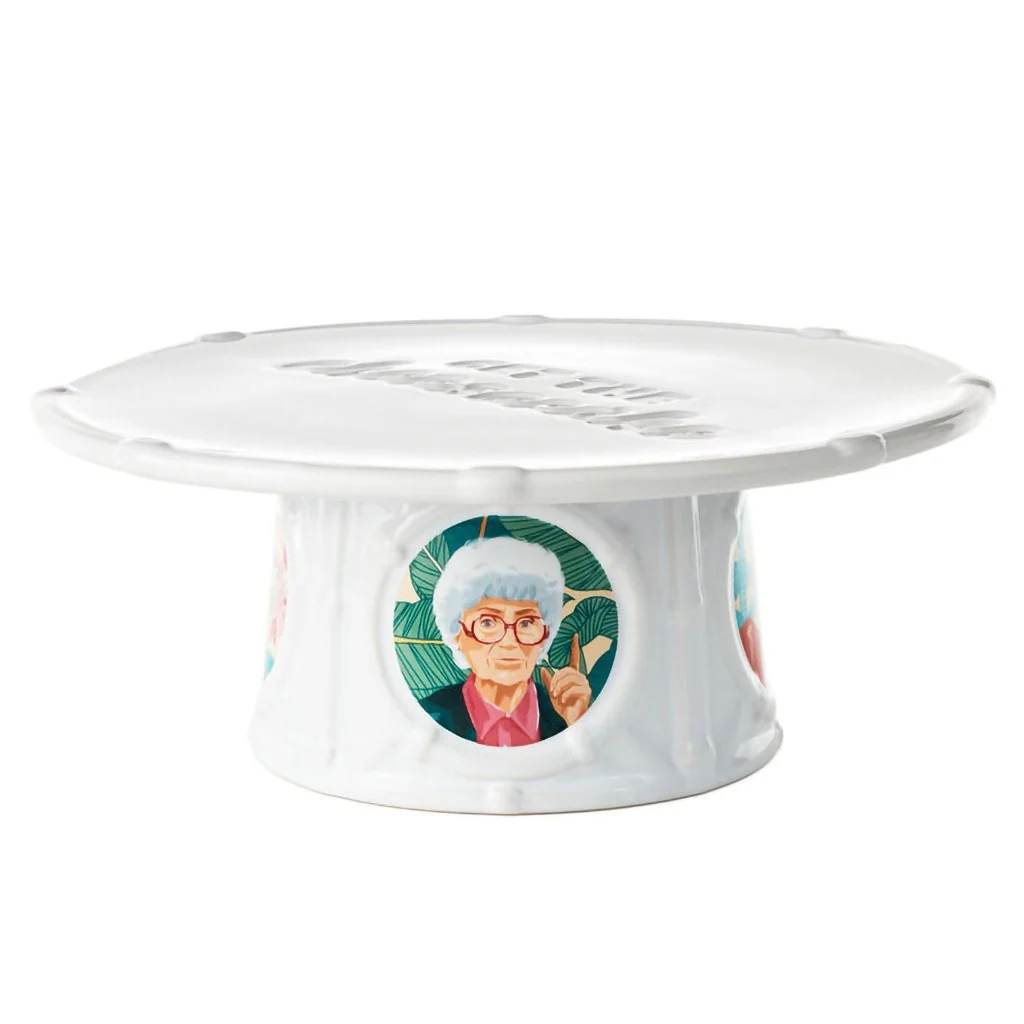 Hallmark : The Golden Girls “Get the Cheesecake” Cake Stand - Image 4