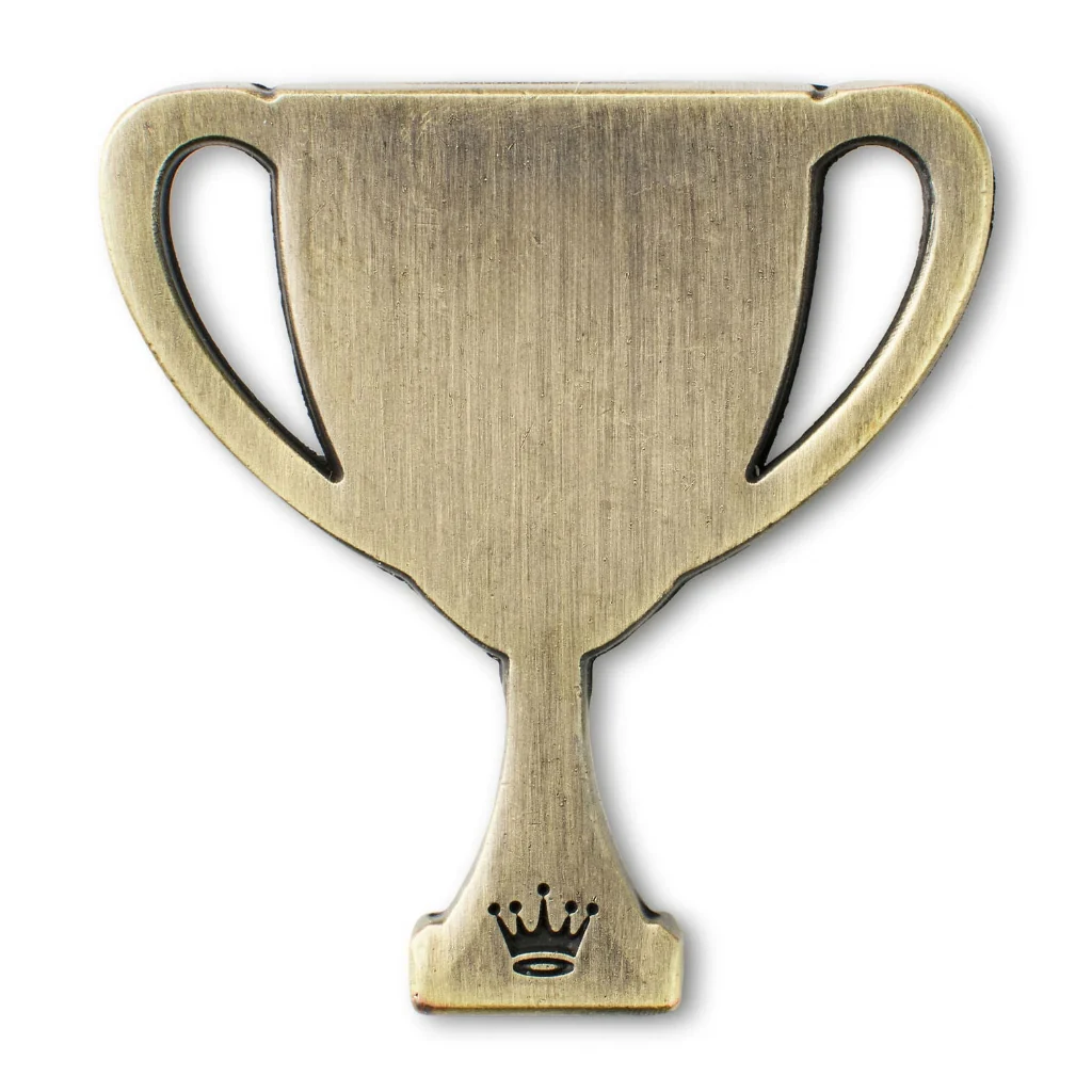 Hallmark : Way to Go Trophy Antiqued Metal Pocket Token - Image 3