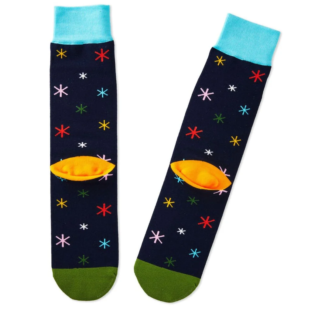 Hallmark : Working None to Five Retirement Novelty Crew Socks - Image 4