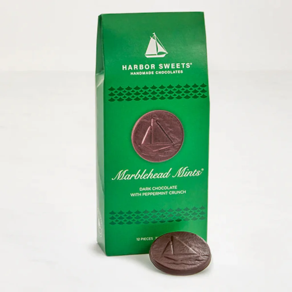 Harbor Sweets : Marblehead Mints Chocolate Gable Box - 12 PC