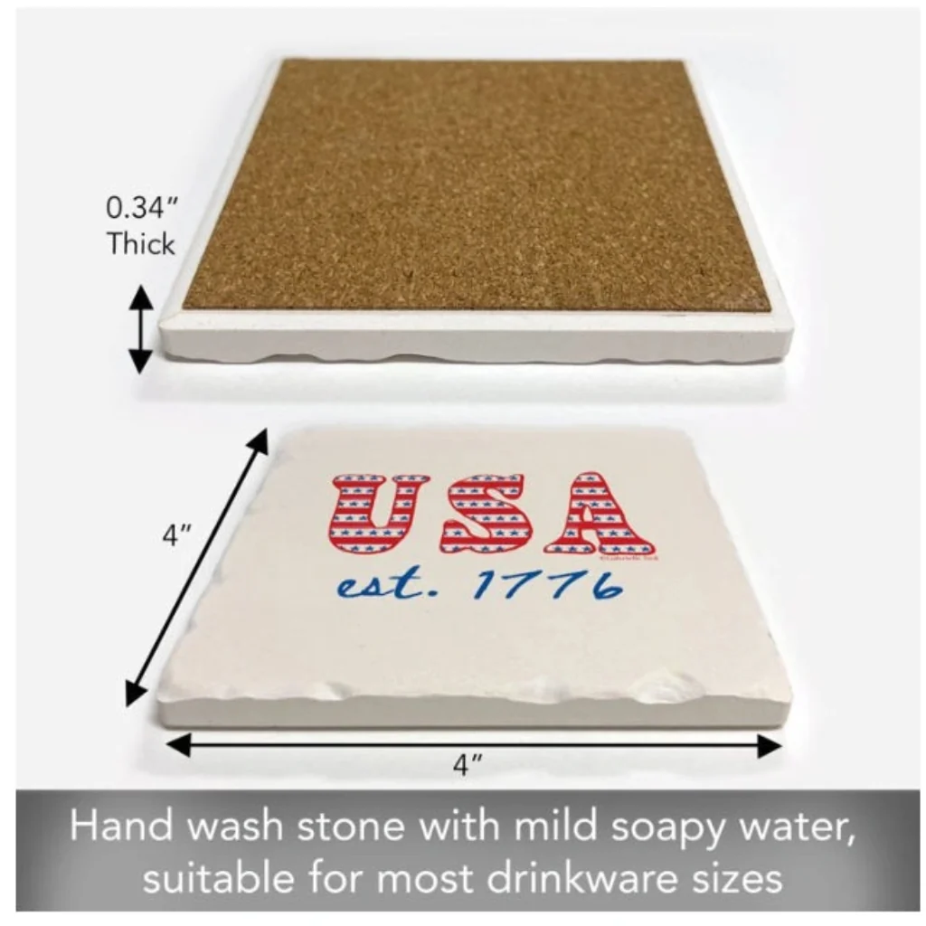 Highland : Est. 1776 Single Tumbled Tile Coaster - Image 3