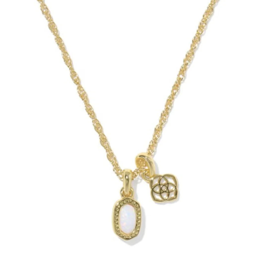 Kendra Scott : Mini Elisa Dira Gold Necklace