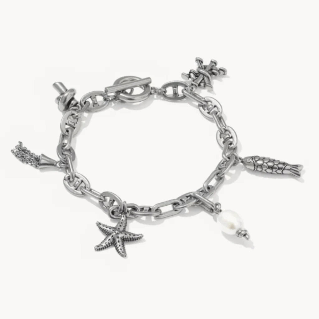 Kendra Scott : Parker Charm Vintage Silver Bracelet