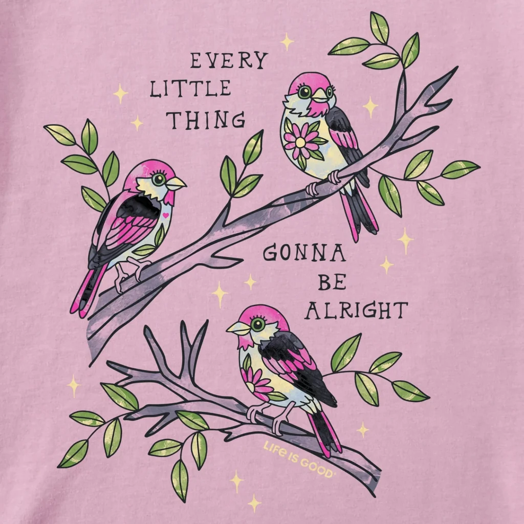 Life Is Good : Women's Every Little Thing Blooms Short Sleeve Crusher T-Shirt - Image 2