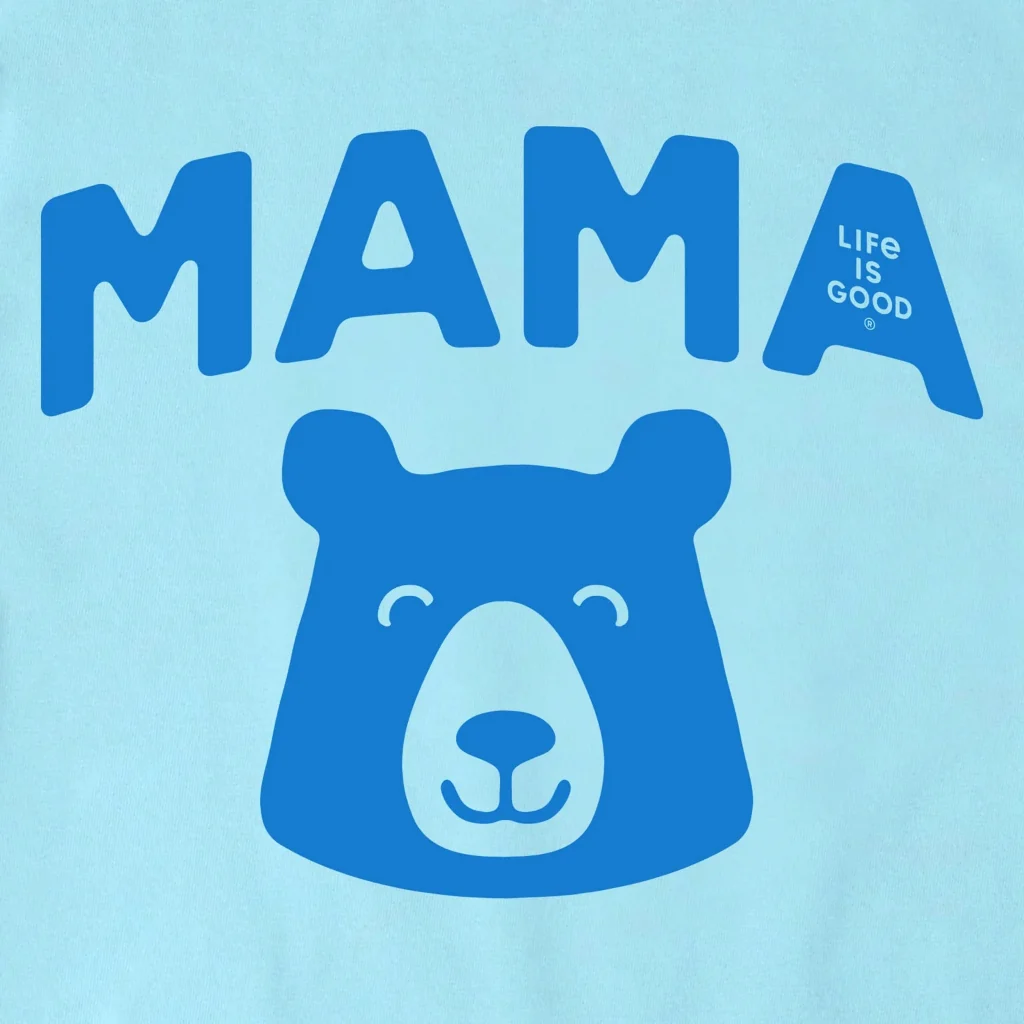 Life Is Good : Women's Mama Bear Head Short Sleeve Crusher T-Shirt - Image 2