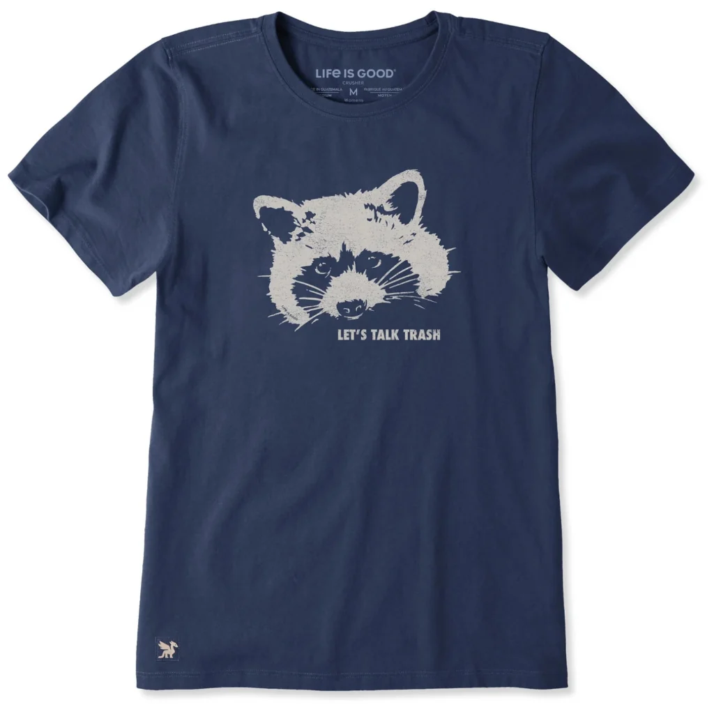 Life Is Good : Women's Raccoon Crusher T-shirt