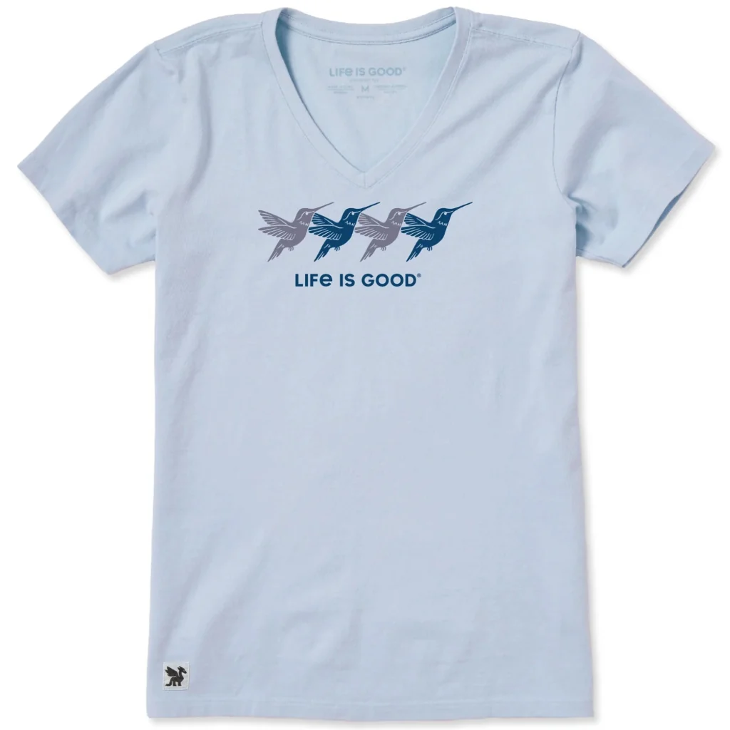 Life Is Good : Women's Rally Hummingbirds Short Sleeve Crusher T-shirt