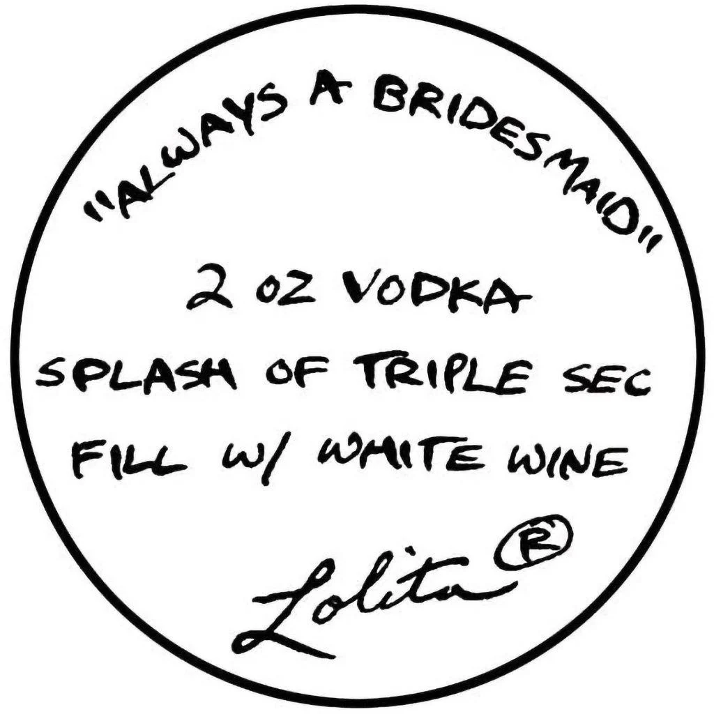 Lolita : Always a Bridesmaid Wine Glass, 9" - Image 3