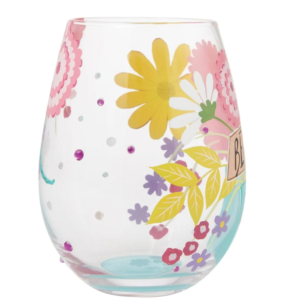 Lolita : Best Mom Ever Stemless Wine Glass - Image 5
