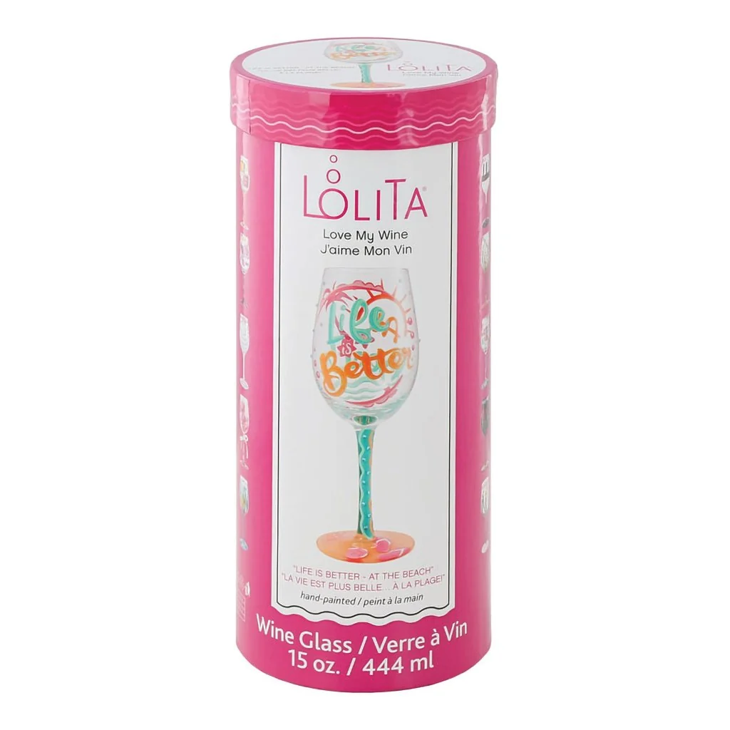 Lolita : Life At The Beach Wine Glass - Image 4