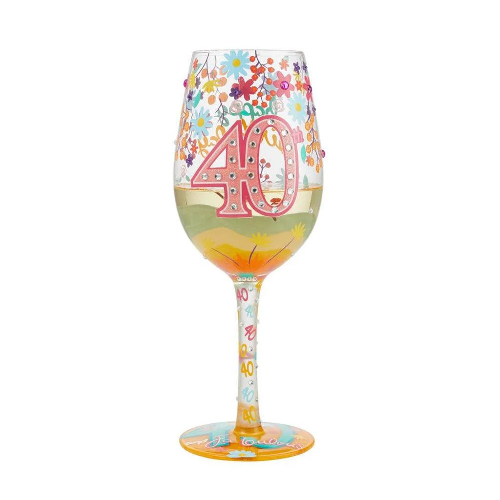 Lolita : Wine Glass - Happy 40th Birthday - Image 2