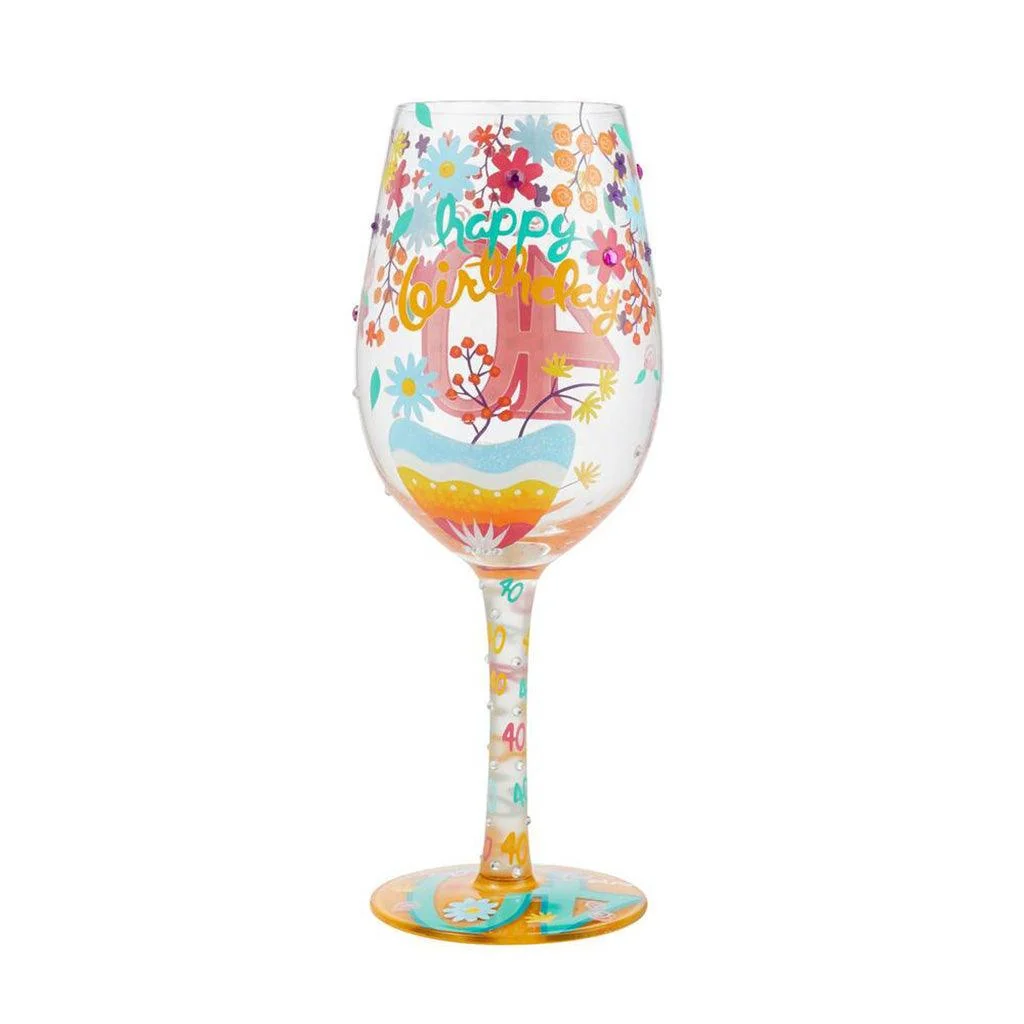 Lolita : Wine Glass - Happy 40th Birthday - Image 3