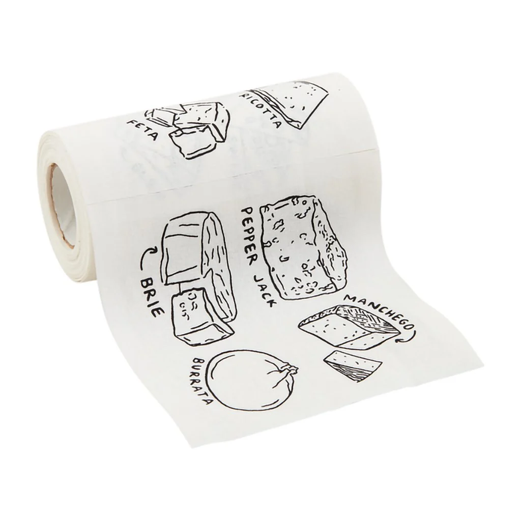 Mud Pie : Natural Cocktail Napkin Roll - Cheese
