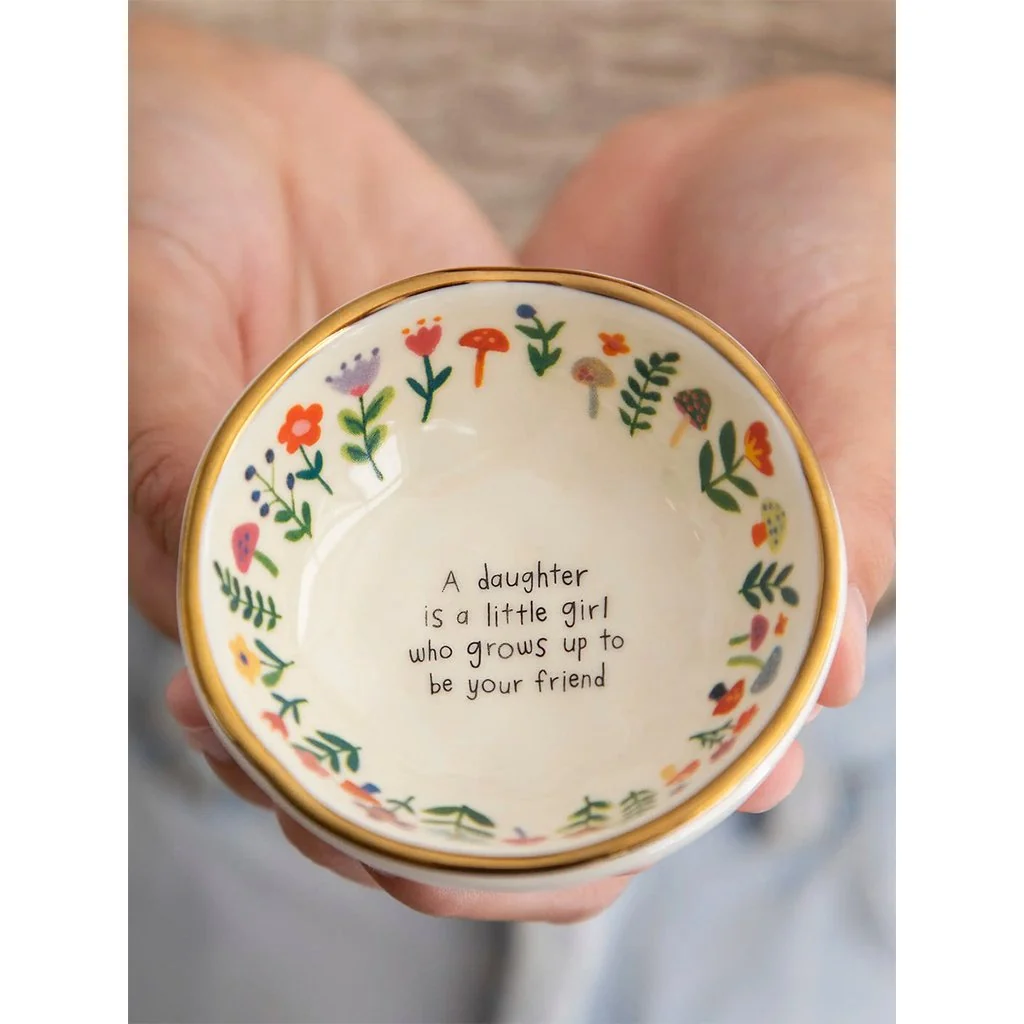 Natural Life : Ceramic Giving Trinket Bowl - Daughter Friend