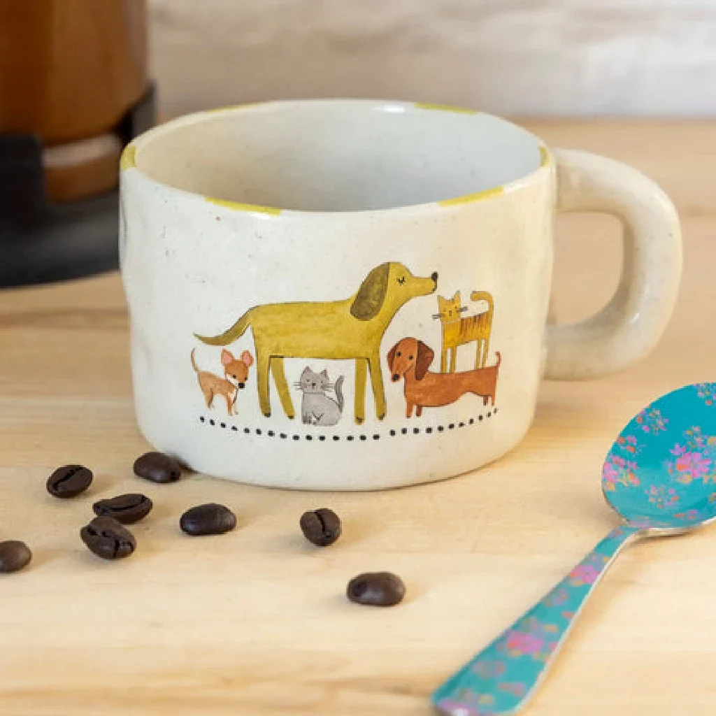 Natural Life : Stoneware Folk Mug