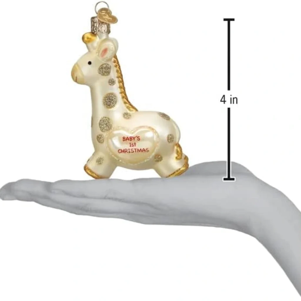 Old World Christmas : Old World Christmas Babys 1st Giraffe Ornament - Image 2