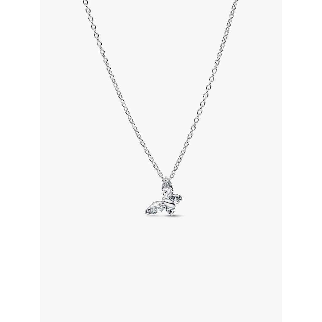 PANDORA : Butterfly Silver Pendant Necklace