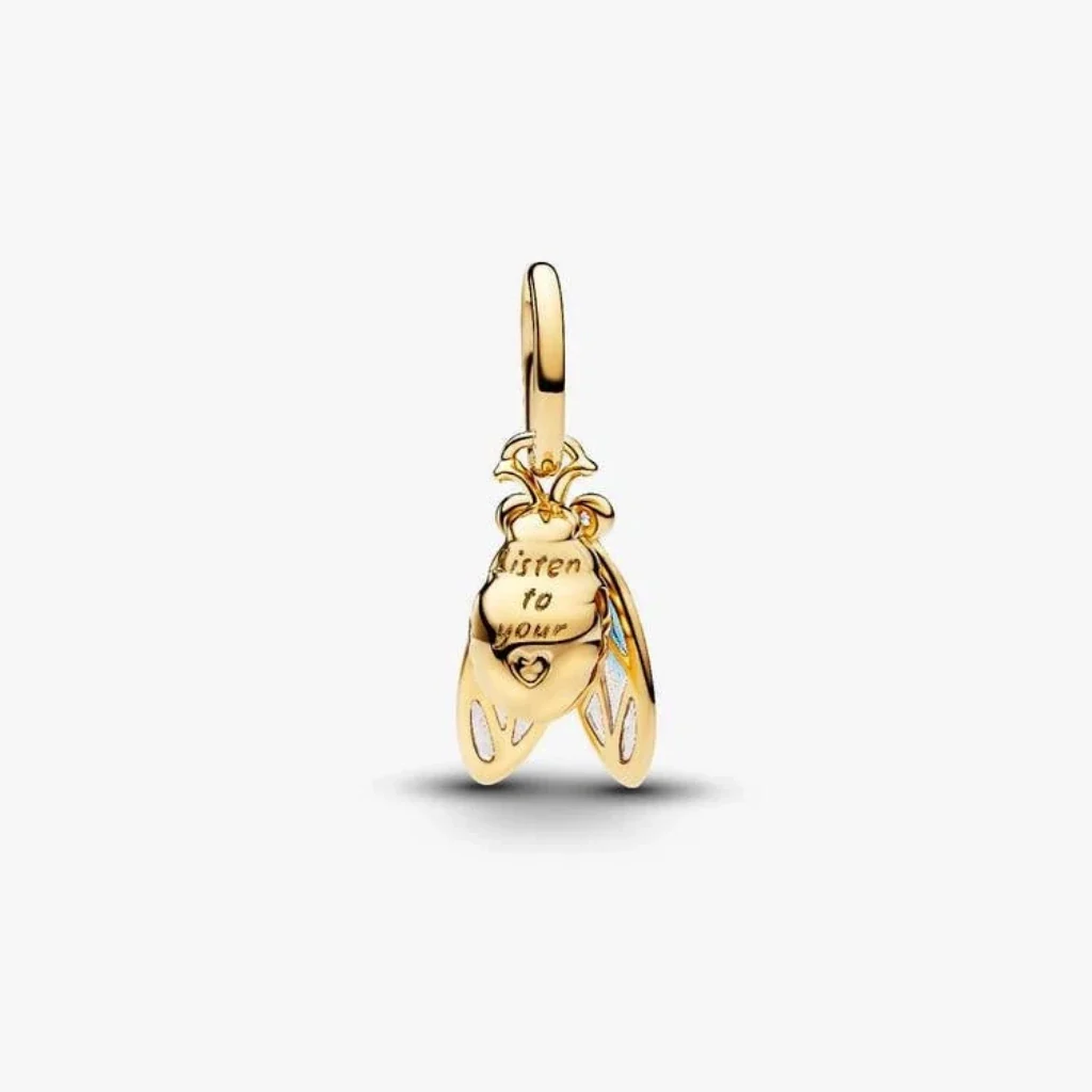 PANDORA : Cicada Dangle Charm - Gold - Image 2