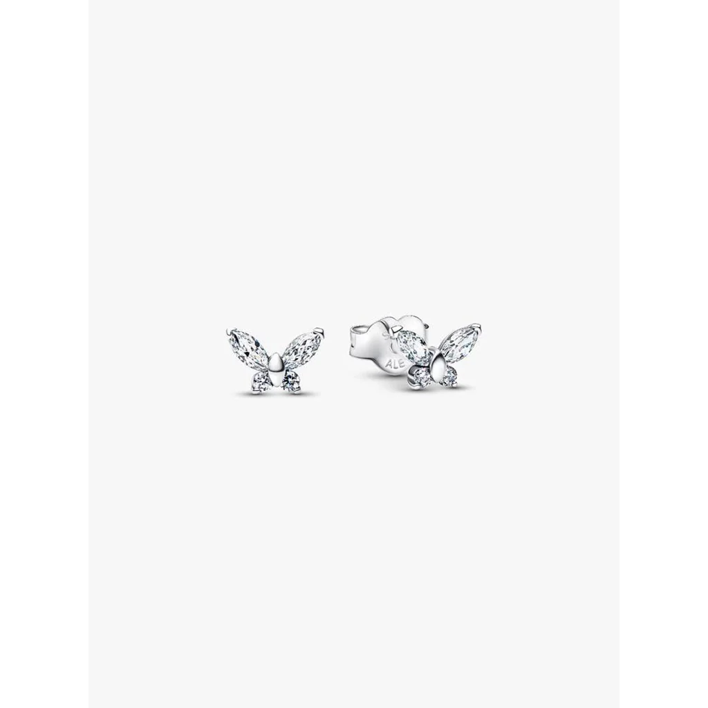 PANDORA : Clear Butterfly Stud Earrings
