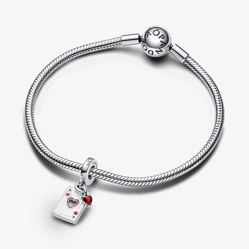 PANDORA : Disney Villains Queen of Hearts Double Dangle Charm - Image 4