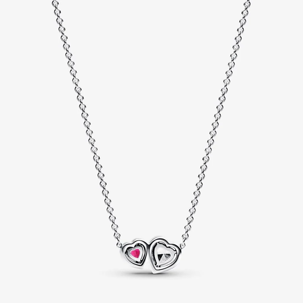 PANDORA : Halo Hearts Pendant Necklace - Image 3