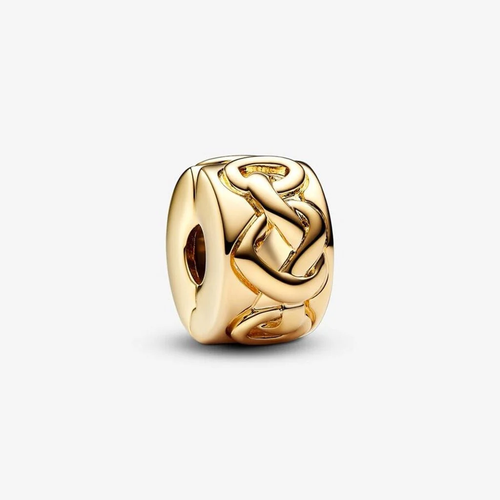 PANDORA : Knotted Hearts Clip Charm