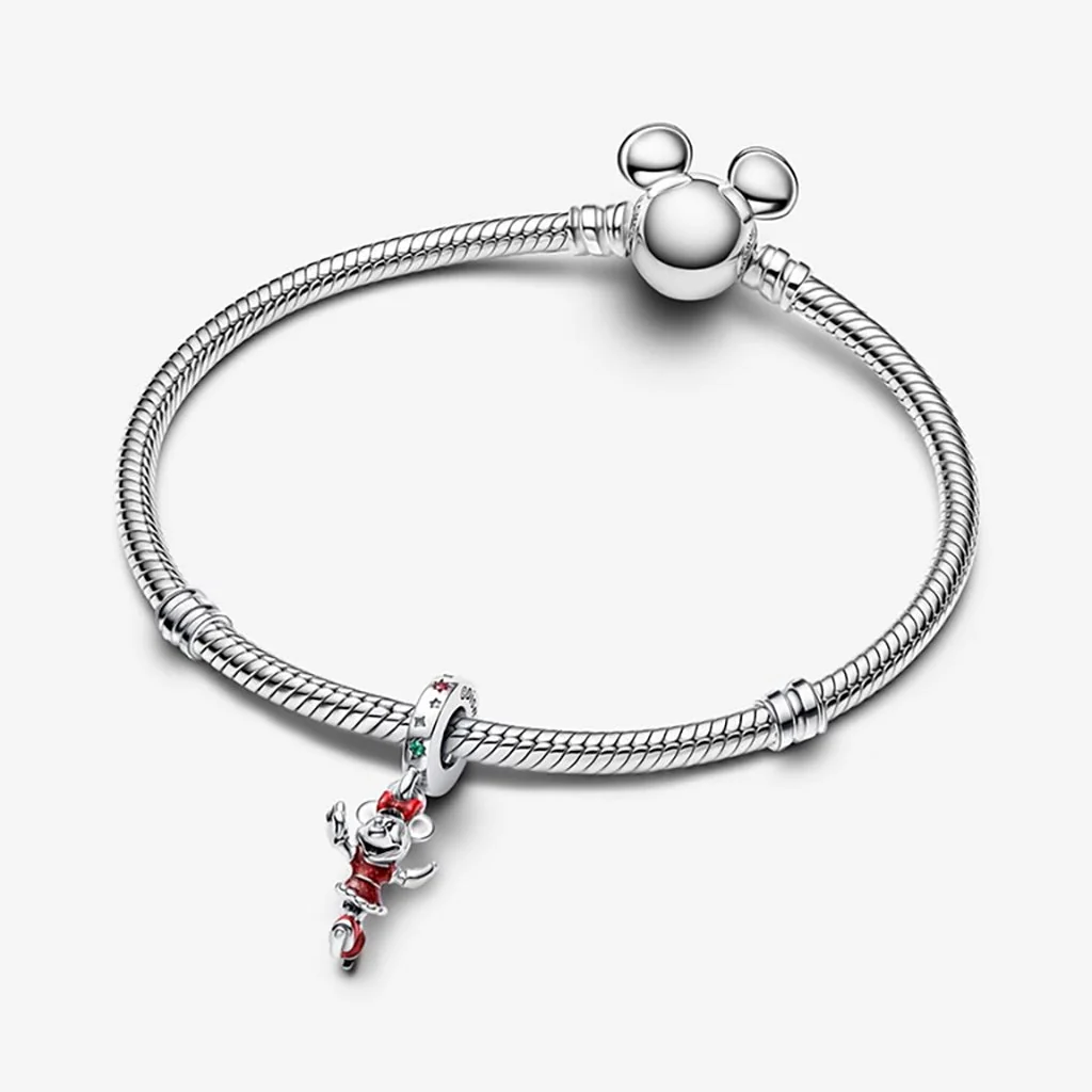 PANDORA : Minnie Mouse Ice Skating Dangle Charm - Image 4