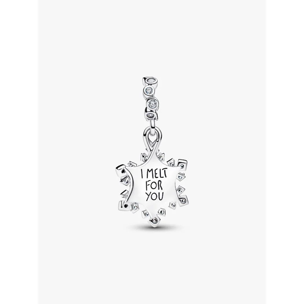 PANDORA : Opalescent Snowflake Double Dangle Charm - Image 3