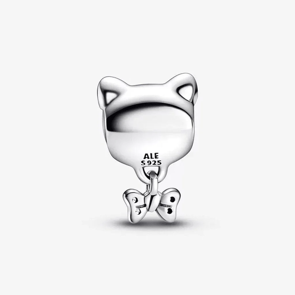 PANDORA : Pet Cat & Bow Charm - Image 5