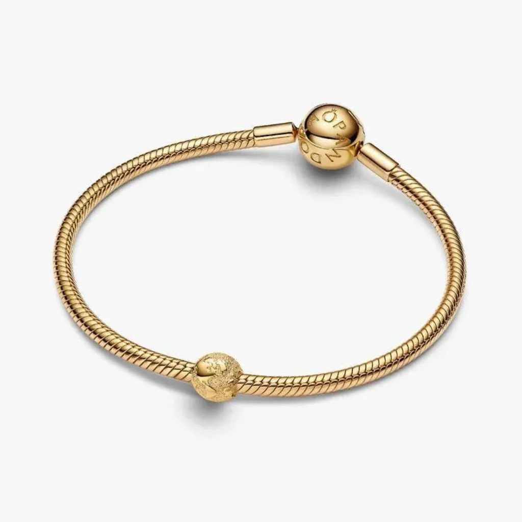 Pandora : Textured Globe Mini Charm - Image 2