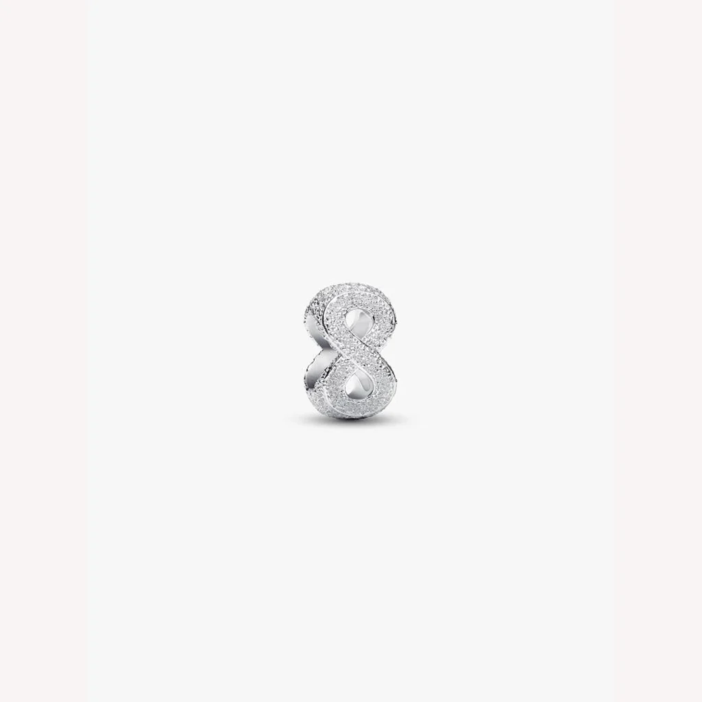 Pandora : Textured Infinity Symbol Mini Charm