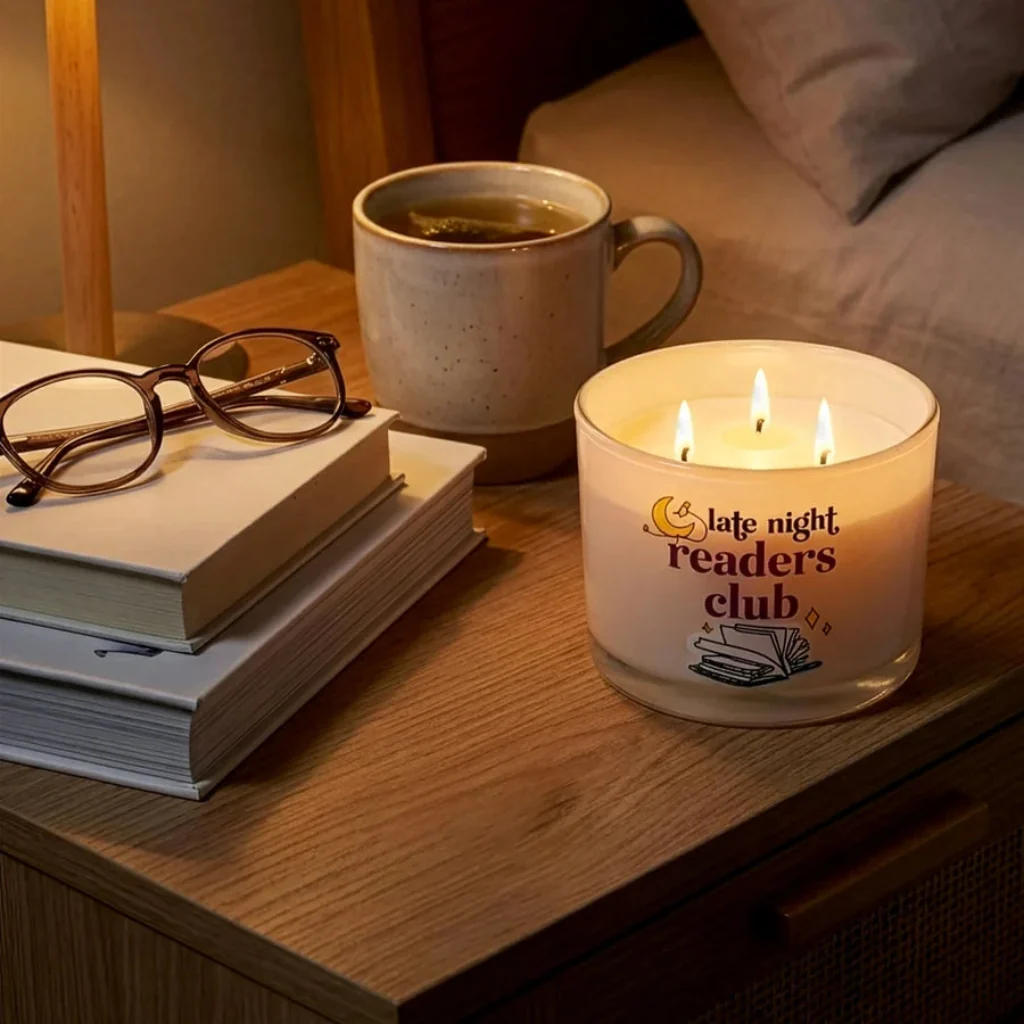 Pavilion Gift Co : Late Night 11 oz - 100% Soy Wax Candle Scent: Tranquility - Image 3