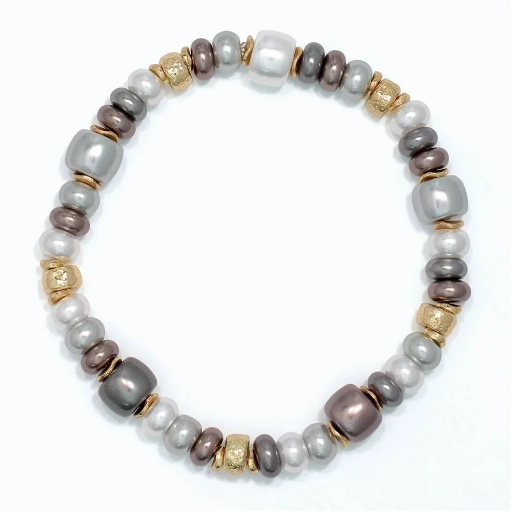 Periwinkle : Pearlized Stretch Bracelet