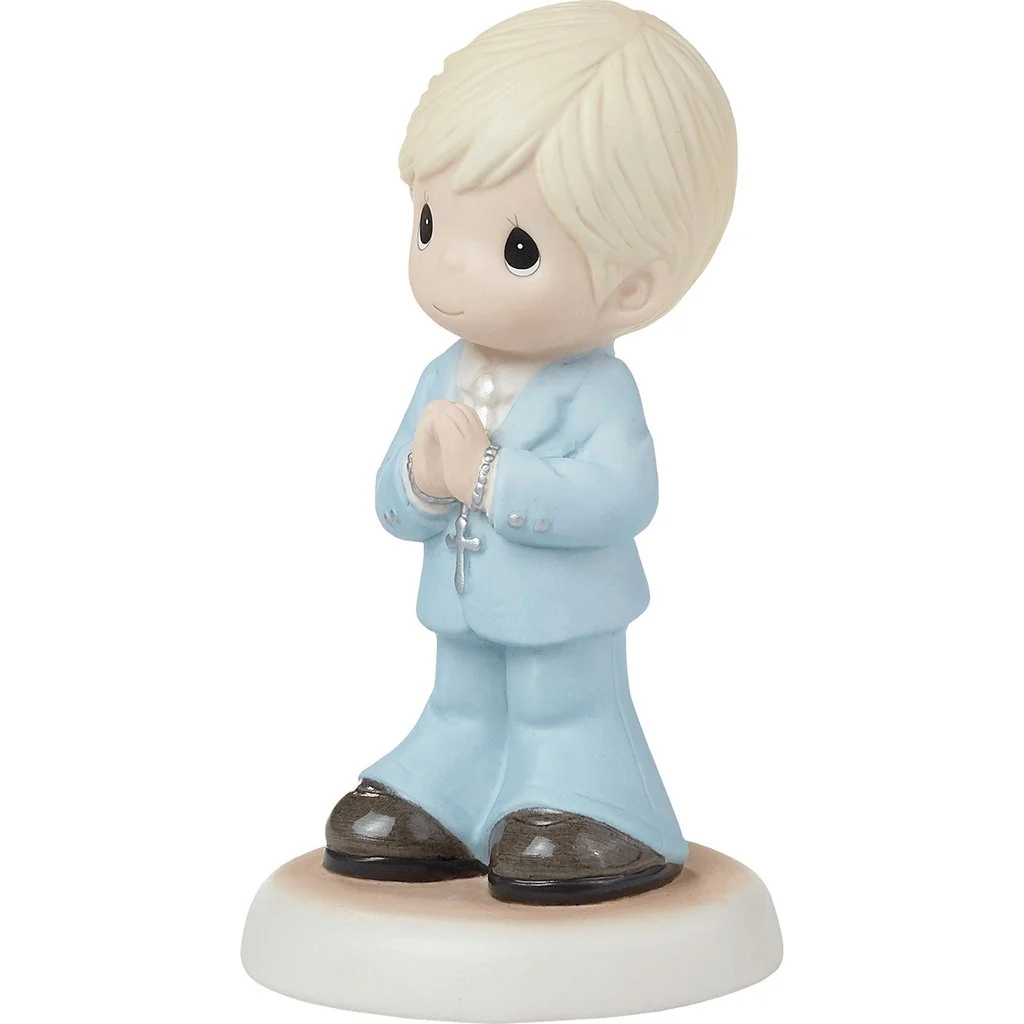 Precious Moments : Blessings On Your First Communion Blond Hair Boy Figurine - Image 2