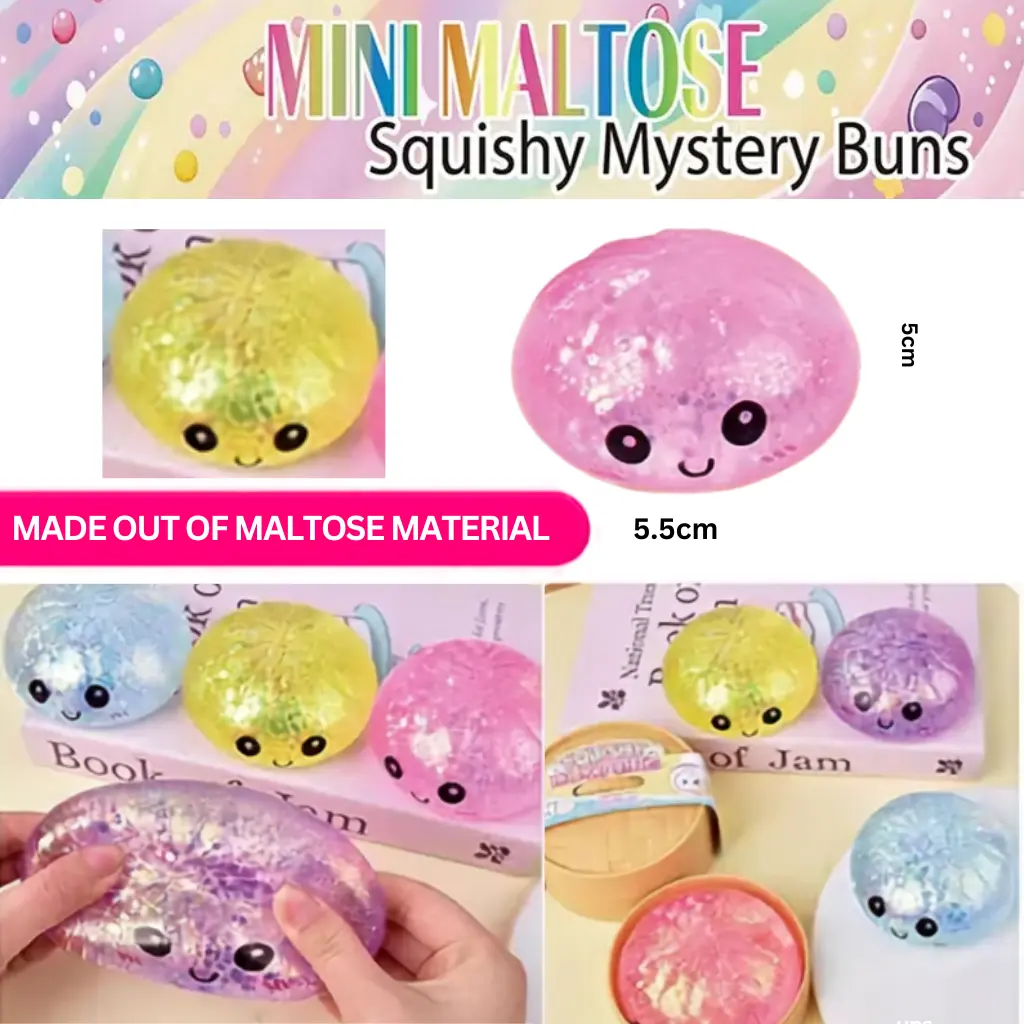 Puka Creations : Mini Maltose Squishy Mystery Buns