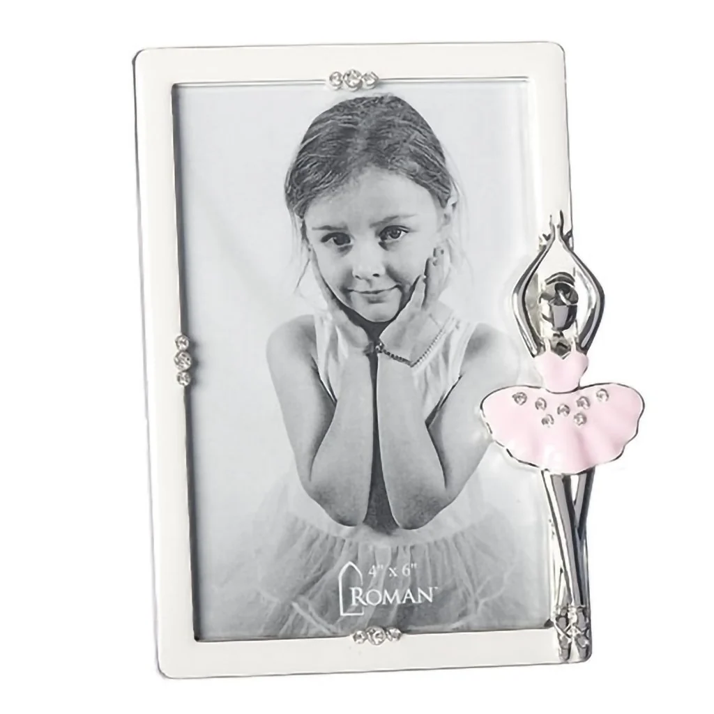 Roman : 7.75"H White Ballet Frame 4x6