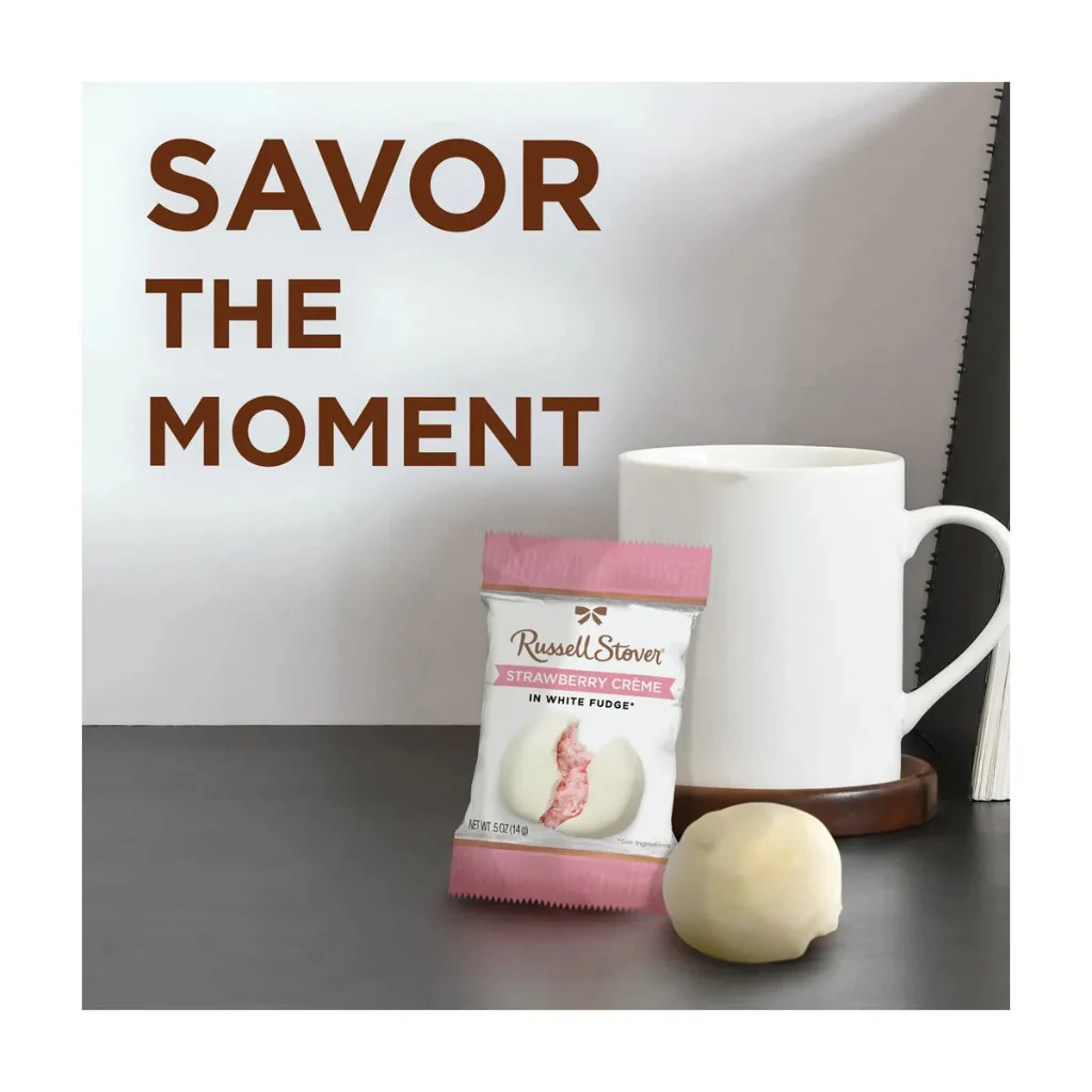 Russell Stover : Strawberry Creme - In White Fudge - Image 3