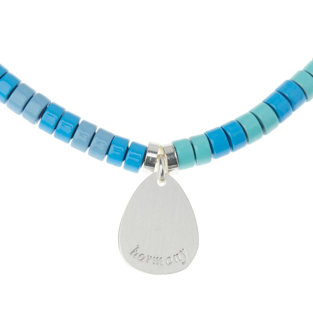 Scout Curated Wears : Stone Intention Charm Bracelet - Turquoise/Silver/Gold - Image 2