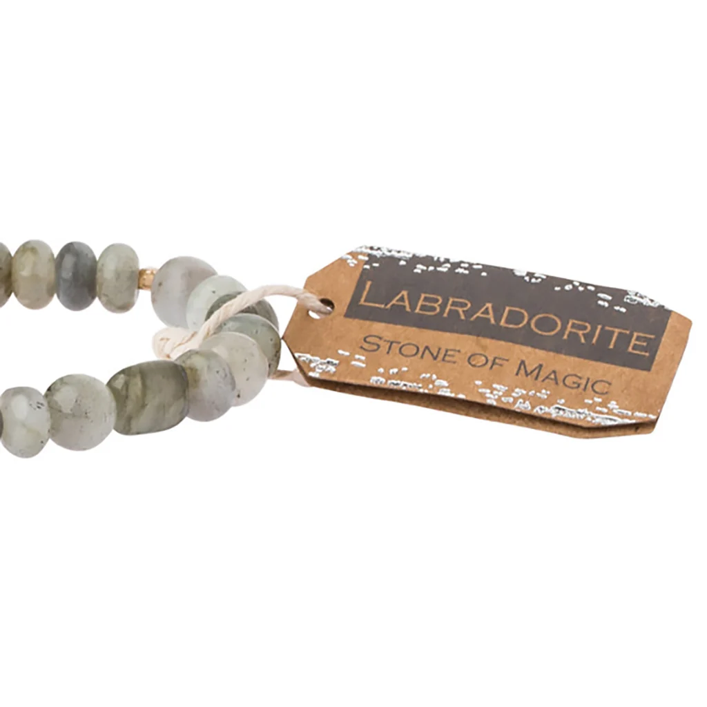 Scout Curated Wears : Stone Stack Bracelet - Labradorite - Image 2
