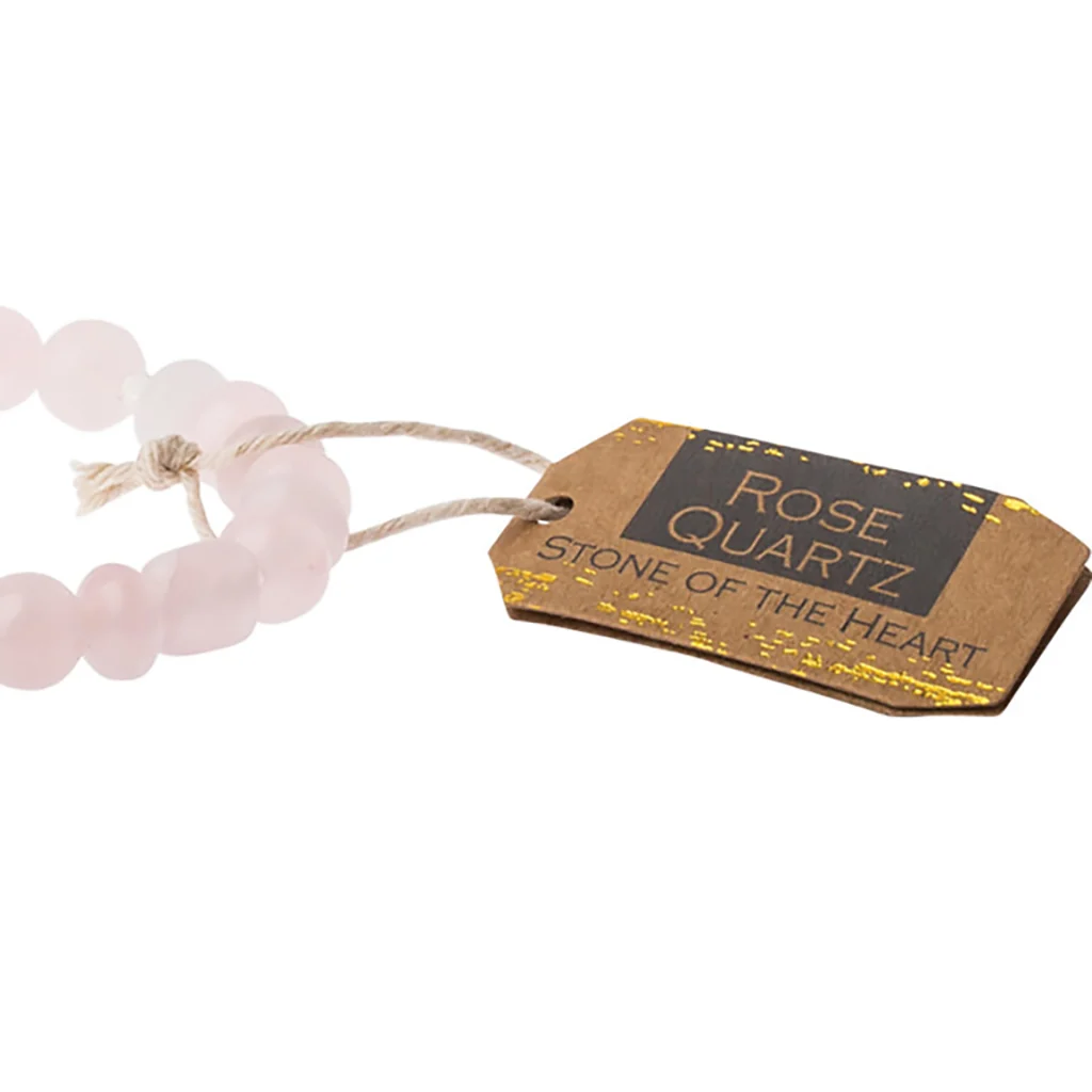 Scout Curated Wears : Stone Stack Bracelet - Rose Quartz - Image 2