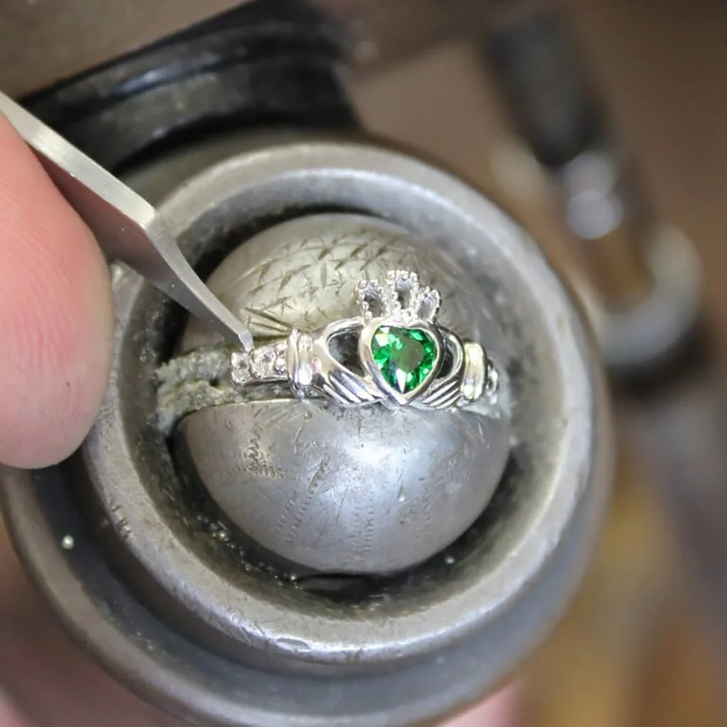 Shanore : Claddagh Birthstone Ring – May - Image 3