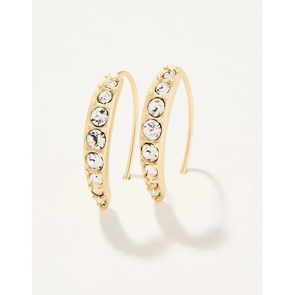 Spartina 449 : Small Sparkle Arc Hoop Earrings