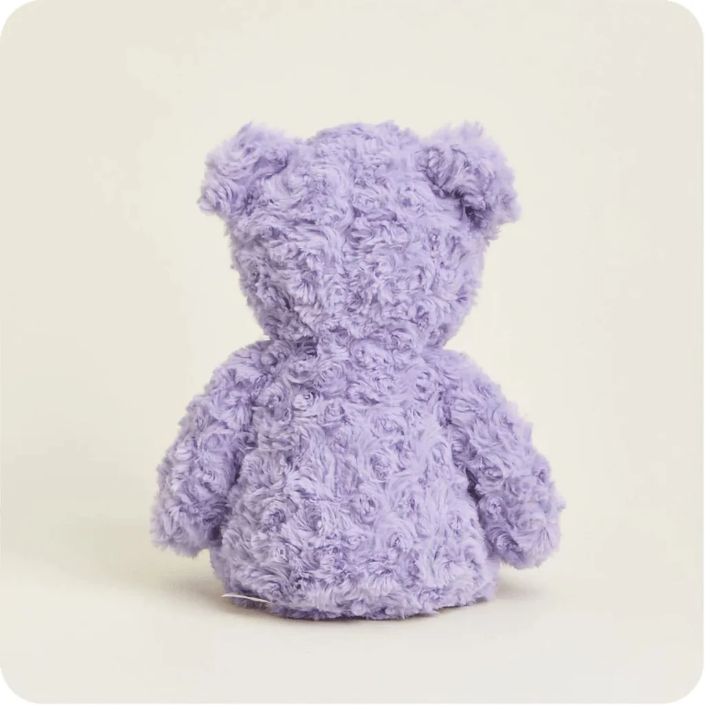 Warmies : Purple Curly Bear Plush Heat Therapy - Image 5